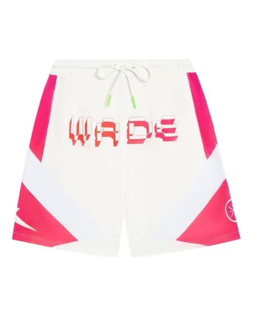Li-ning Pink Way Of Wade Logo Basketball Shorts for men