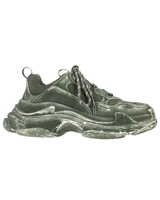 Balenciaga Green Triple S 'Dark' for men