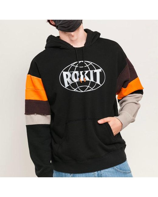 Converse Black X Rokit Pullover Crossover Splicing for men