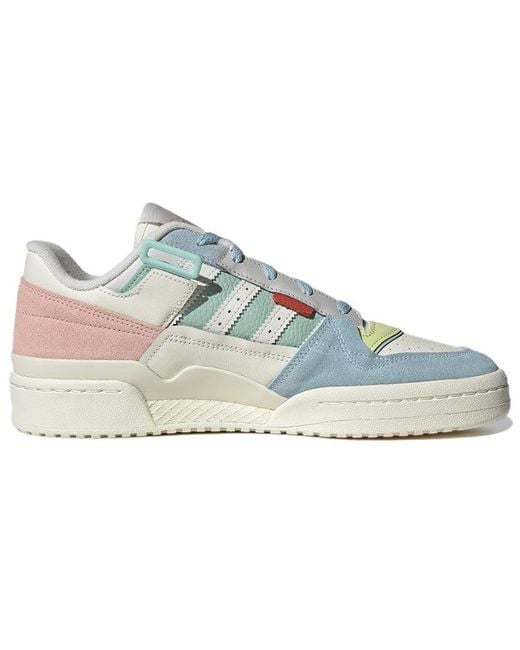 Adidas Blue Originals Forum Exhibit Low Sneakers for men