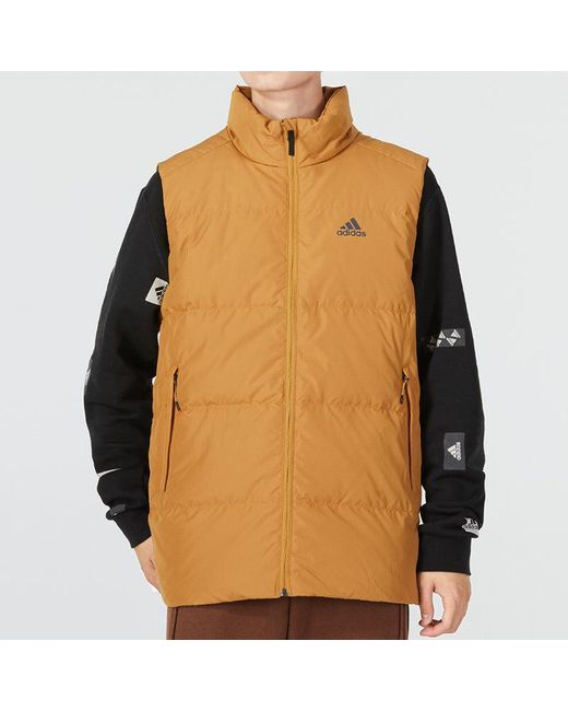 Adidas Brown Down Vest for men