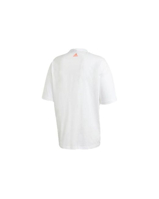 Adidas White Loose Tee M Sports Short Sleeve for men