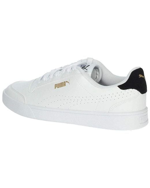 PUMA White Shuffle Perf Sneakers for men