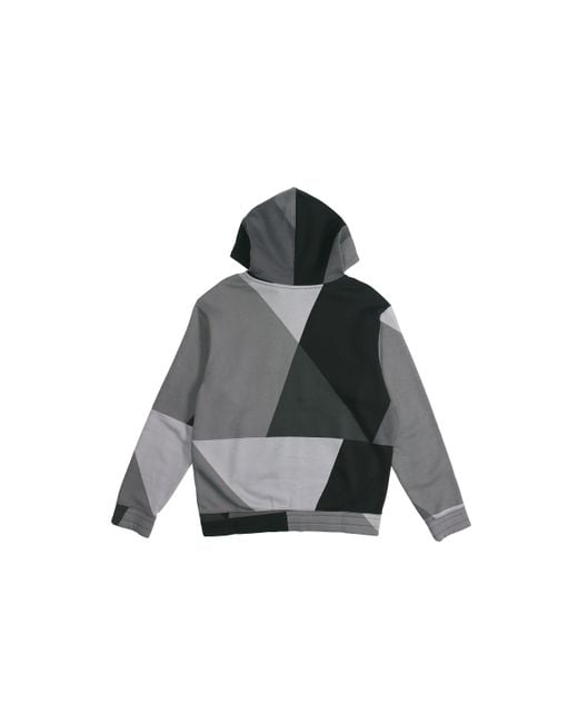 Nike Gray Kyrie Irving Colorblock Zipper Hooded Jacket for men