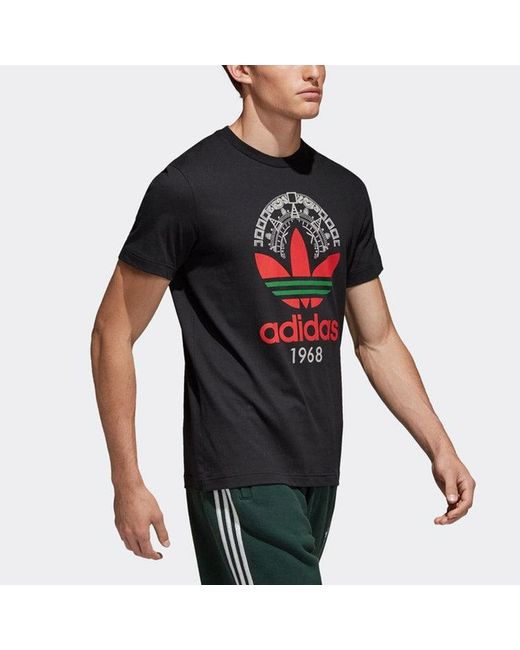 Adidas Black Originals Trefoil Tee Casual Sports Short Sleeve for men