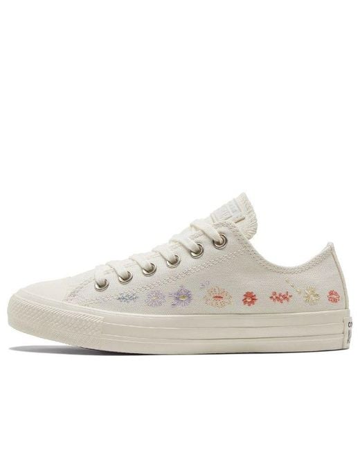 Converse White (Wmns) Chuck Taylor All Star Low 'Embroidered Floral