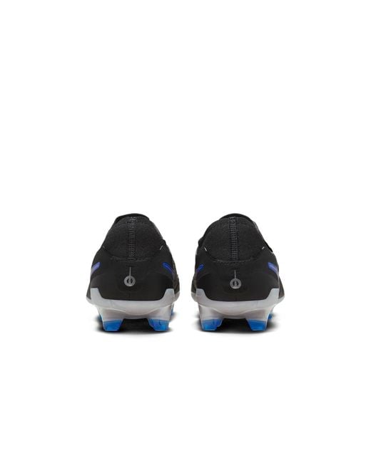 Nike Black Tiempo Legend 10 Pro Firm-Ground Low-Top Football Boot for men