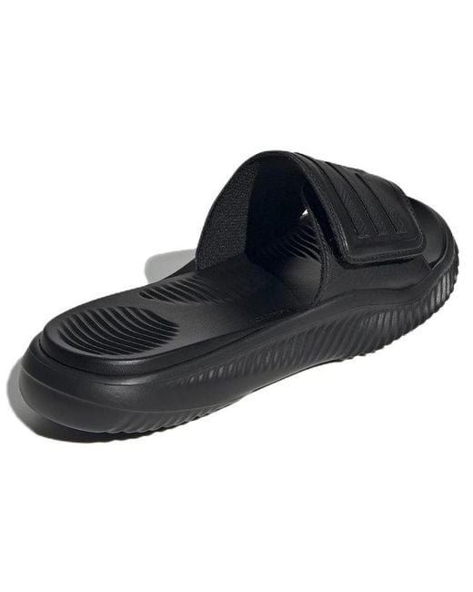 Adidas Black Alphabounce Slide 'Triple' for men