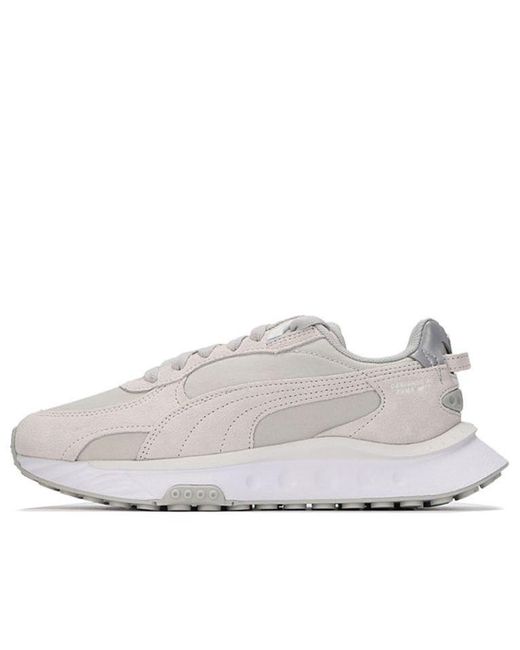 PUMA White Wild Rider Pickup Sport Shoes for men