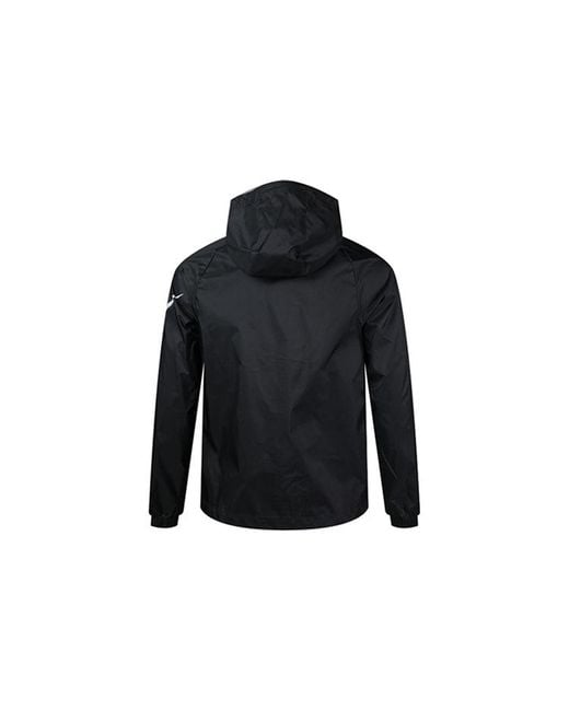 Nike Black Sportswear Swoosh Full-Length Zipper Cardigan Hooded Jacket for men