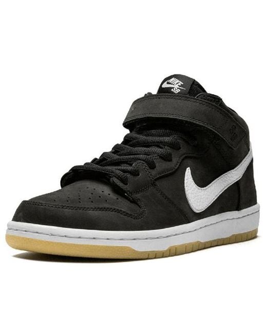 Nike Black Sb Dunk Mid Label' for men