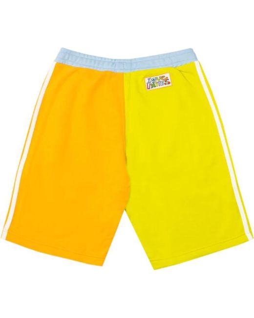 Adidas Pink Originals Love Unites Blo Contrast Colors Sport Shorts for men