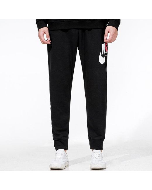 Nike Black Fleece Lined Stay Warm Bundle Feet Sports Pants/Trousers/Joggers for men