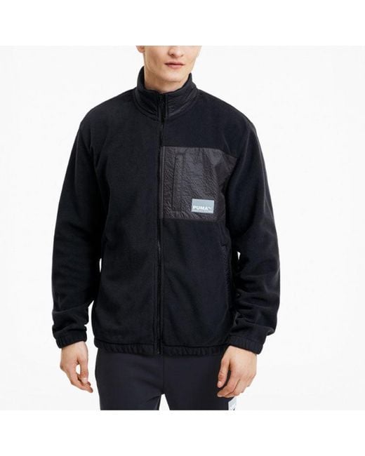 PUMA Black Avenir Track Jacket for men