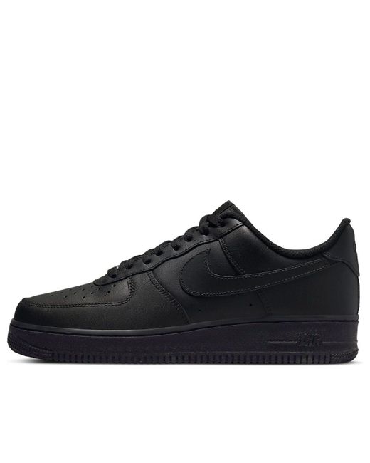 Nike Black Air Force 1 Low '07 'Triple' for men