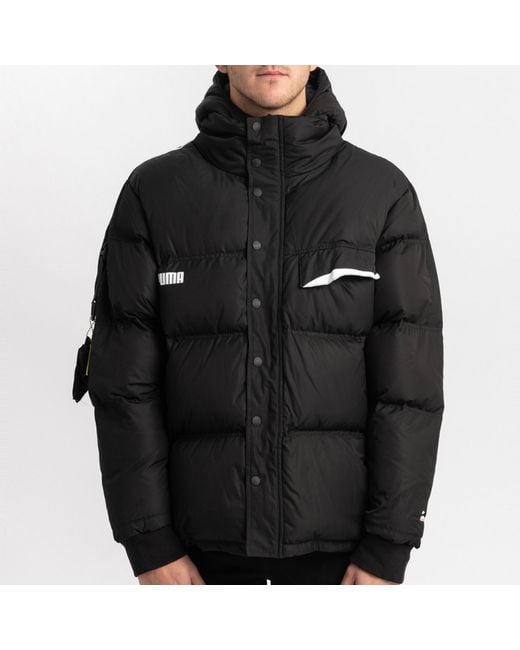 PUMA Black X Ader Error Down Puffer Coat for men