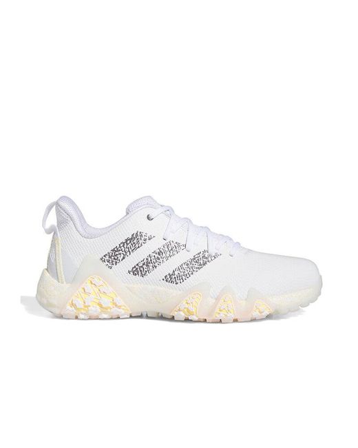 Adidas White Codechaos 22 Lace Golf Shoes for men