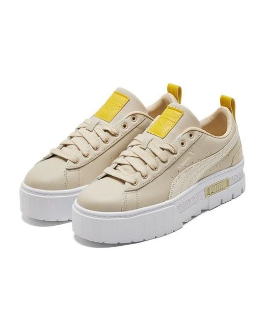 PUMA White (Wmns) Mayze Luxe 'Putty'