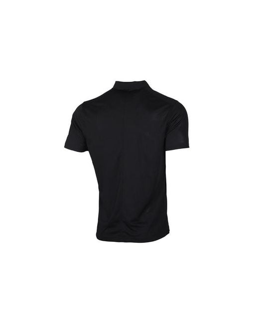 Nike Black Logo Quick Dry Breathable Sports Short Sleeve Polo Shirt for men