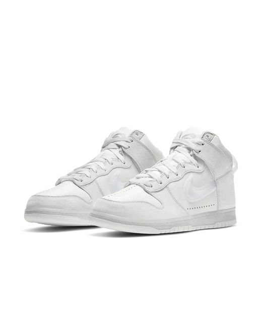 Nike White X Slam Jam Dunk High Platinum' for men