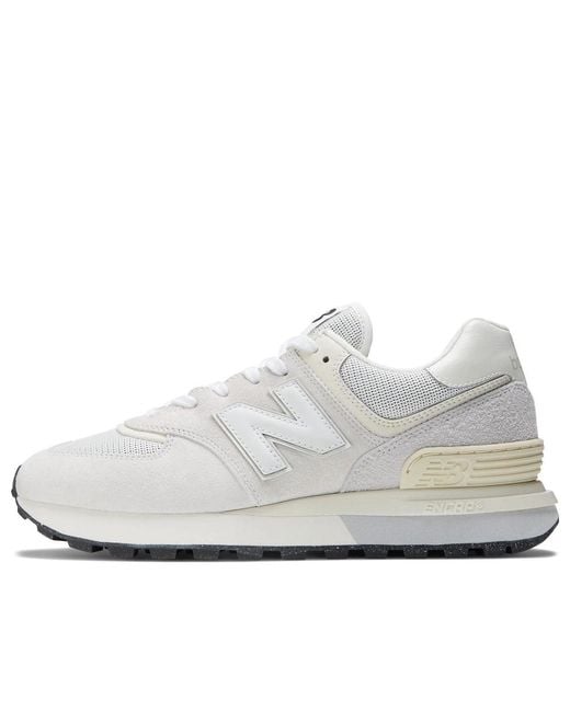 New Balance White 574 Legacy Cream' for men