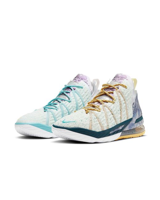 Nike Blue Lebron 18 'Reflections Flip' for men