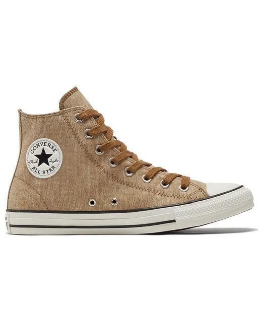 Converse Brown Chuck Taylor All Star High 'Washed Canvas for men