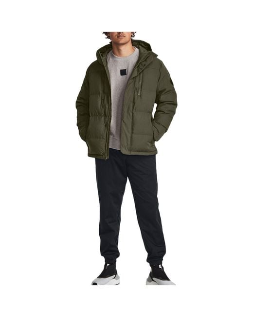 Under Armour Green Coldgear Infrared Fleece Down Jacket for men