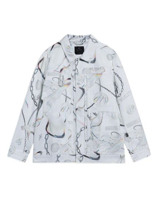 Li-ning Blue X Glare Way Of Wade Graphic Jacket for men