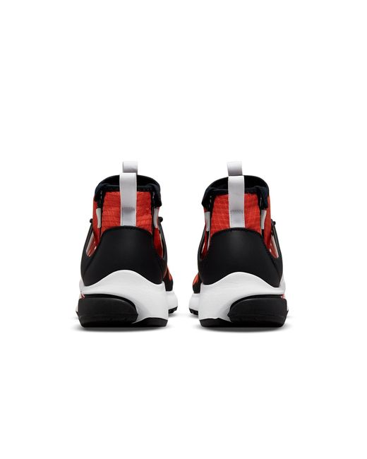 Nike Red Air Presto Mid Utility Shoes for men