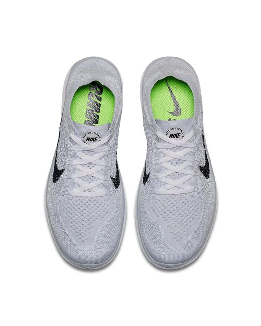 Nike Gray (Wmns) Free Rn Flyknit 2018 Platinum'