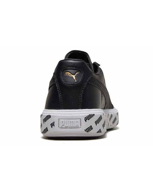 PUMA Black Breaker Retro Low Top Casual Skate Shoes for men
