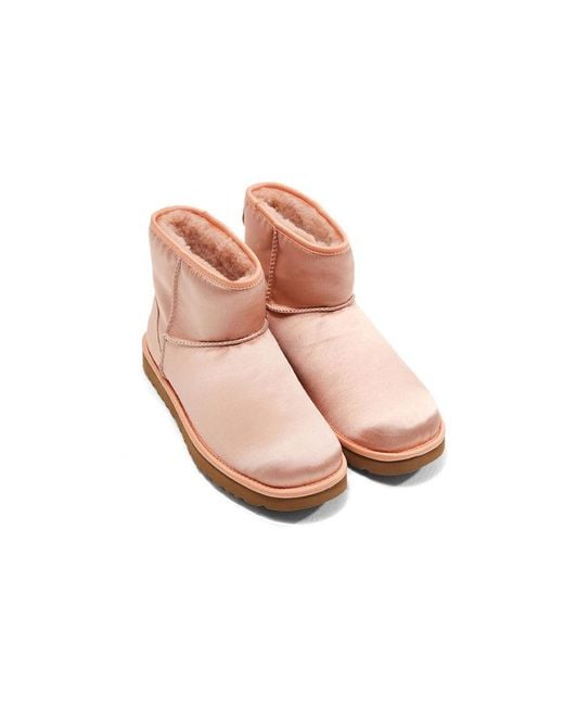 Ugg Pink (Wmns) Classic Mini Satin