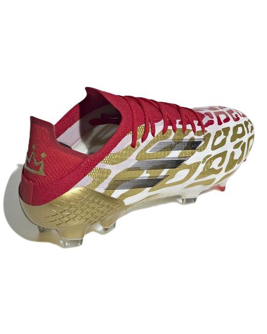 Adidas Red X Speedflow Mo Salah.1 Fg Metallic Scarlet' for men