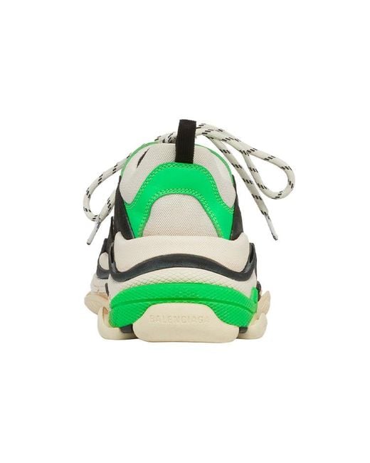Balenciaga Green Triple S Sneaker Fluo' for men