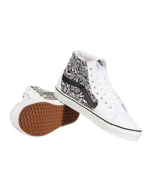Vans White Sk8-Hi 'Python' for men