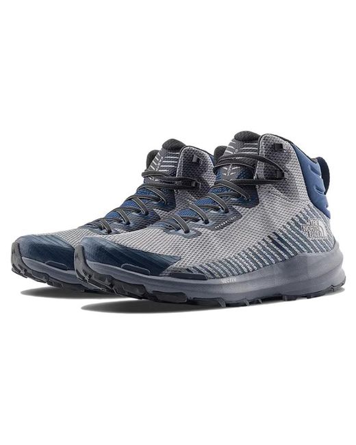 The North Face Blue Vectiv Fastpack Mid Futurelight Hiking Shoes for men