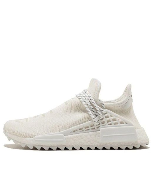 Adidas White X Pharrell Nmd Hu Trail 'Blank Canvas' for men