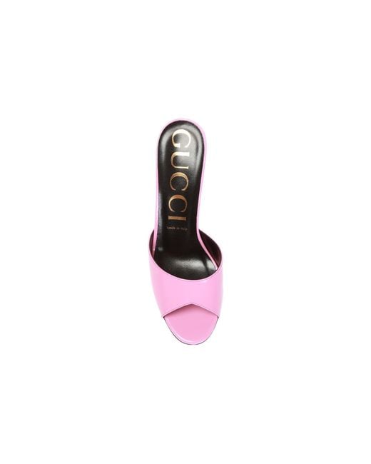 Gucci Pink (Wmns) Slip On Stiletto Heeled Slides 'Rose'