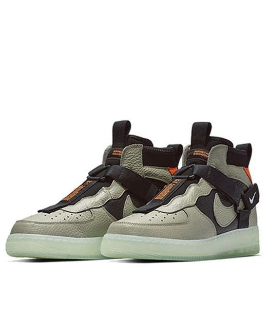 Nike Brown Air Force 1 Mid Utility 'Spruce Fog' for men
