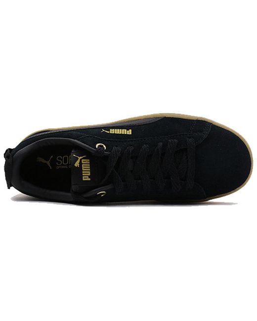 PUMA Black (Wmns) Suede Platform Elemental Steel