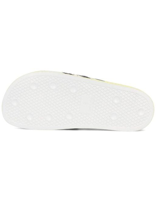 Adidas Yellow Adilette Slides 'Superstar' for men