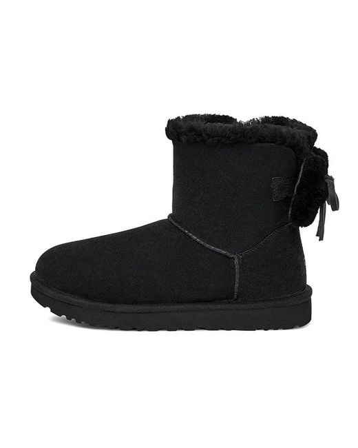 Ugg Black (Wmns) Classic Double Bow Mini