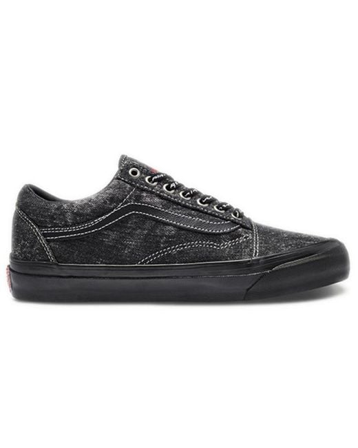 Vans Black Raised By Wolves X Og Old Skool Lx 'Acid Wash Denim' for men