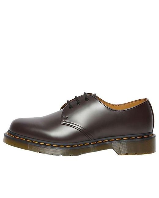 Dr. Martens Brown 1461 Smooth Leather Oxford 'Burgundy' for men
