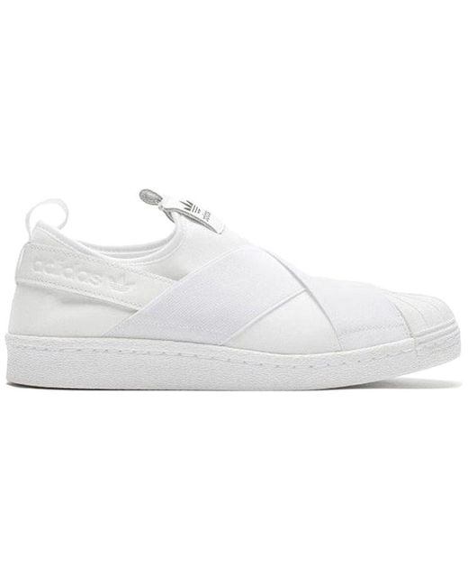 Adidas White (Wmns) Superstar Slip-On