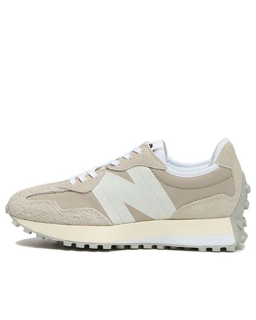 New Balance White (Wmns) 327 'Timberwolf Aluminum'