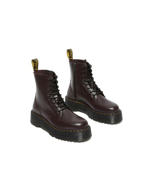 Dr. Martens Black Jadon Boot Smooth Leather Platforms
