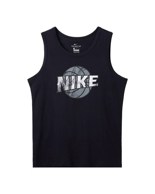 Nike Blue Basketball Printing Pattern Sleeveless Vest for men
