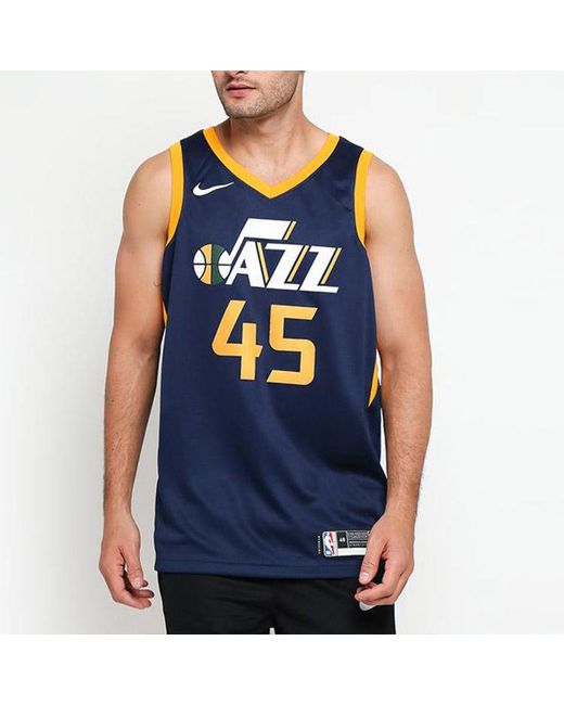 Nike Blue Nba Mitchell Utah Jazz Team Limited Sw Jersey for men
